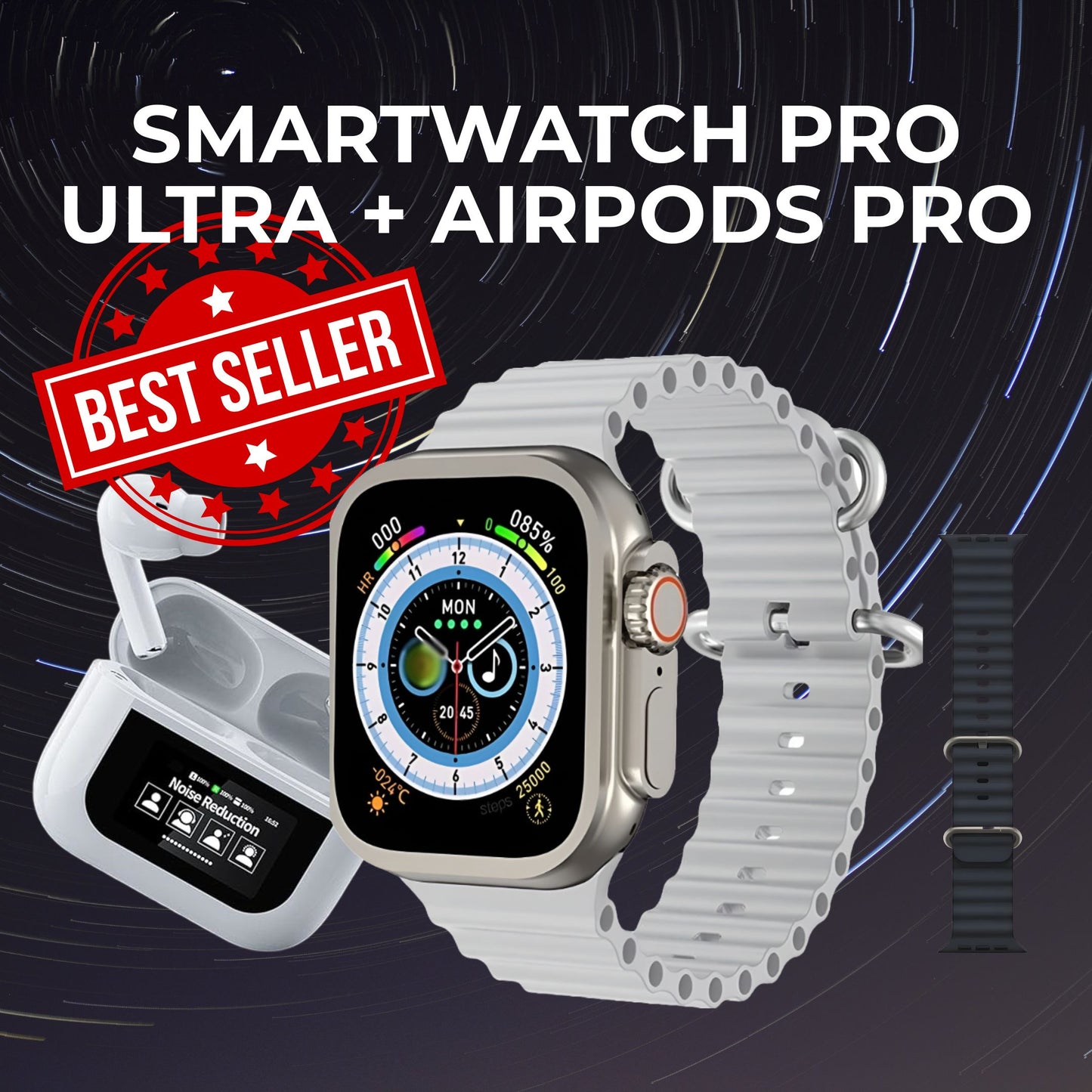 SmartWatch Pro Ultra + Airpods Pro