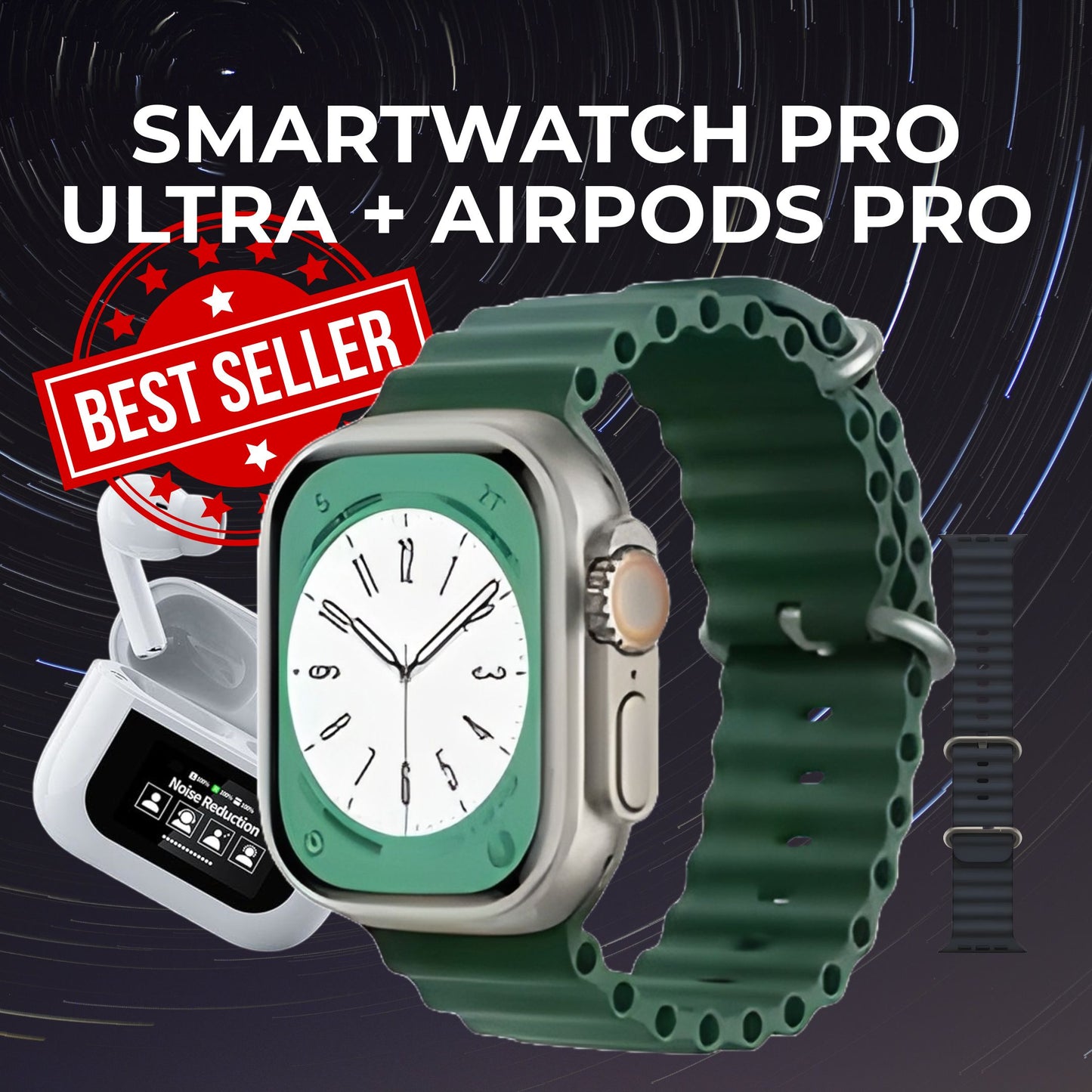 SmartWatch Pro Ultra + Airpods Pro